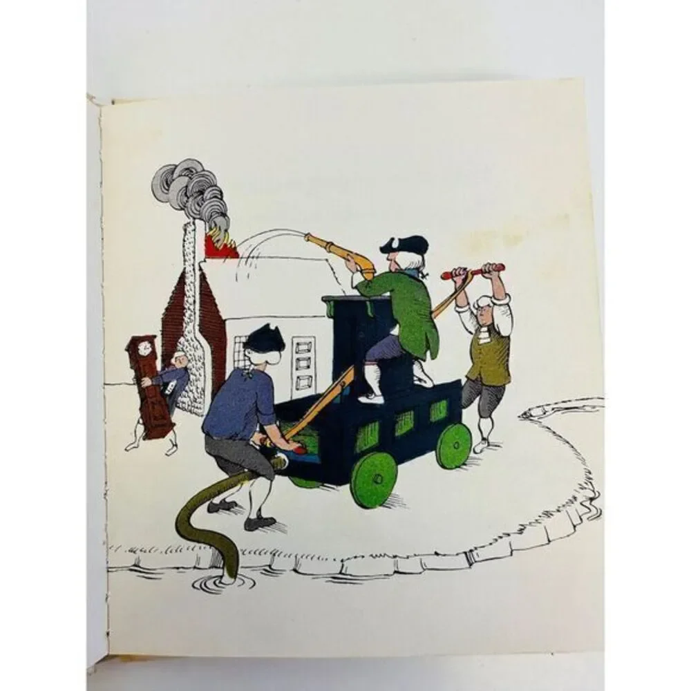 1963 Boxed Set MY LITTLE‎ LIBRARY - Fire Engines Trains Cars by Andes Dotty Used